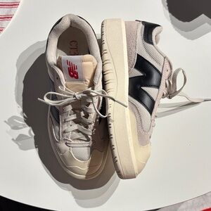 New Balance Cream and Black Casual Shoes